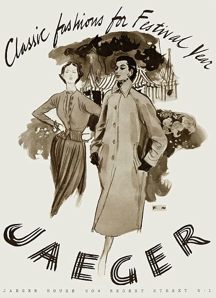 Advertisement for Jaeger in Festival of Britain Year