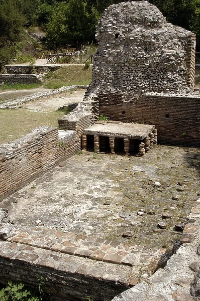 Albania. Butrint. House with Roman baths. 2nd century A. C