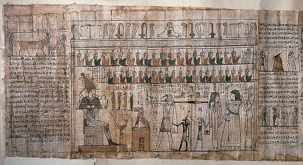 Ancient Egypt. Judgement of the Dead. Book of the Death. Fu