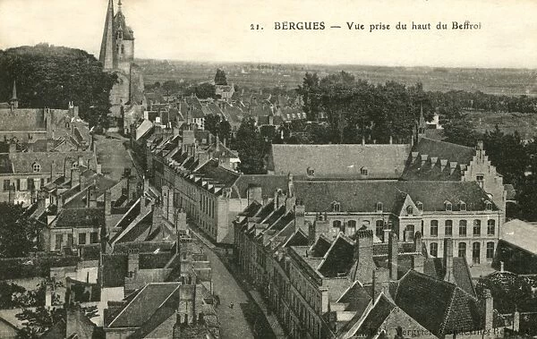 Bergues, France - view over the town