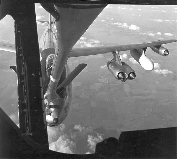 Boeing B-47 Stratojet during inflight refuelling