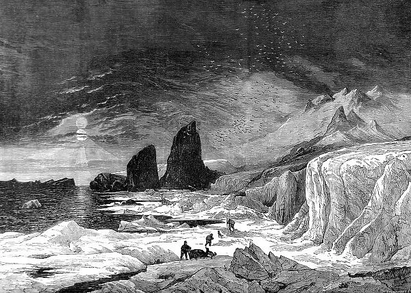 The Cape of Pillars, Crown Prince Rudolf Land, 1875
