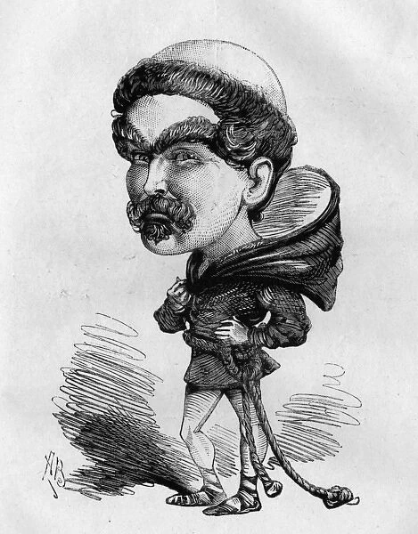 Caricature of G H MacDermott, English music hall singer
