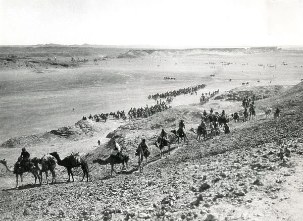 Emir Faisals army entering Wejh, Middle East, WW1