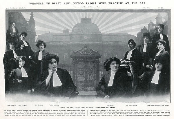 Female Parisian barristers 1910