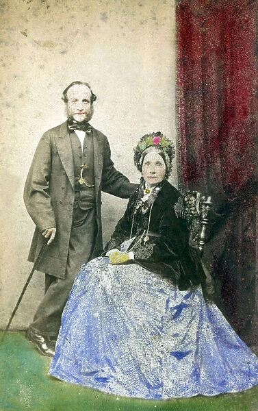 A fine couple - Victorian Studio photograph