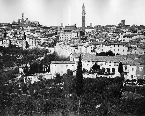 General view of Siena, Italy