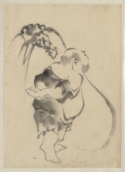Hotei, the god of good fortune, one of the seven lucky gods