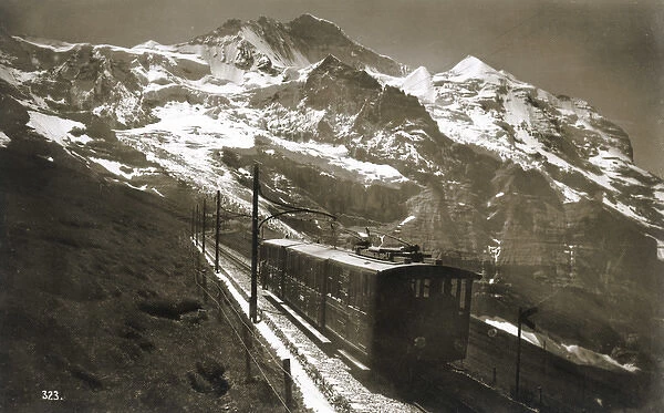 Jungfrau with train, Switzerland