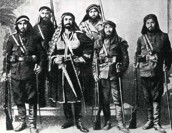 Kurdish soldiers in Turkish army, WW1