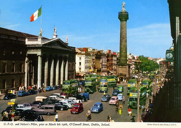 Nelsons Pillar and The General Post Office O Connell St