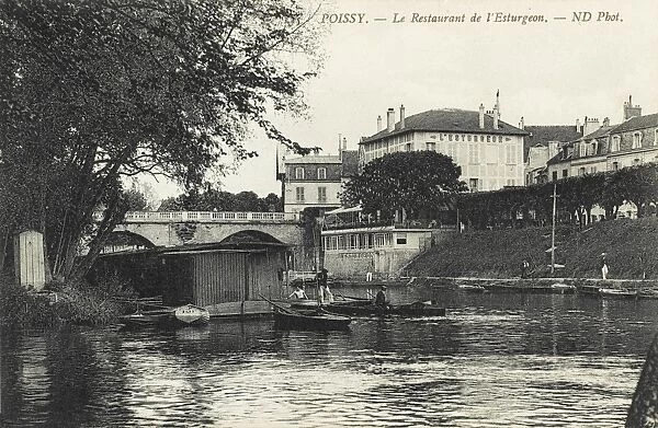 Poissy on the Seine. Restaurant de L Esturgeon