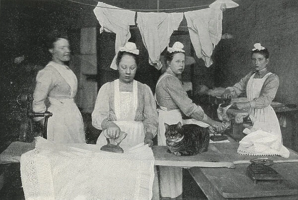 Royal Seamen and Marines Orphan Home, Portsmouth - Ironing