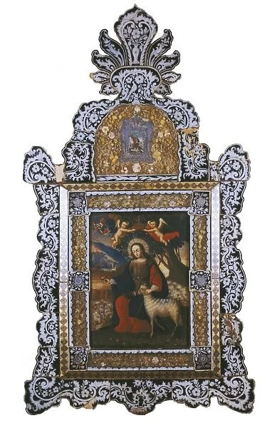 Saint John. Colonial baroque. Oil on canvas. BOLIVIA