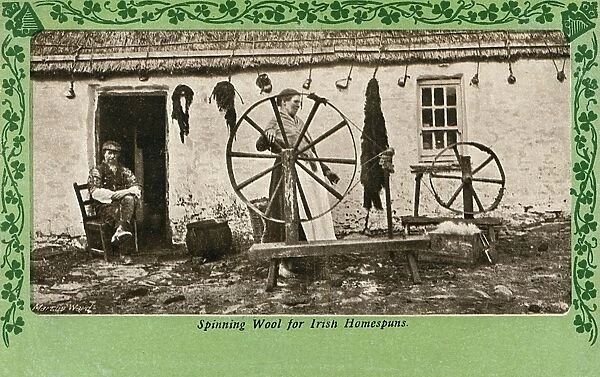 Spinning wool for Irish Homespuns - Northern Ireland