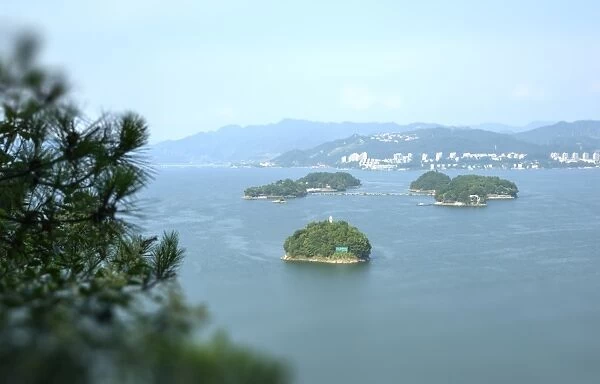 A cluster of islets at Thousand Islands Lake, Chunan, Zhejiang, China, Asia