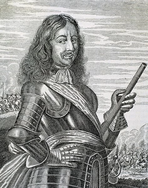Wrangel, Karl Gustav (Skokloster, 1613-Rugen, 1676) Swedish admiral and marshal. Engraving