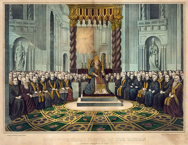 FIRST VATICAN COUNCIL, 1869. The oecumenical council of the Vatican, convened December 8th 1869
