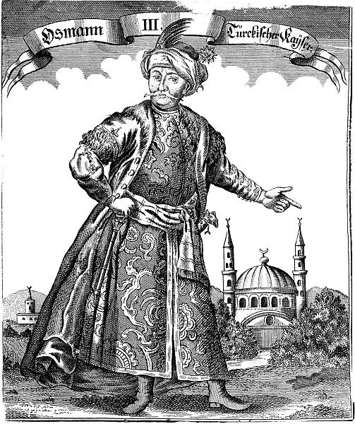 OSMAN III (1699-1757). Ottoman Sultan (1754-1757). Copper engraving, German, 18th century