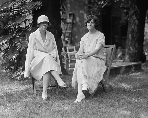 STEVENS & PAUL, 1925. American womens rights advocated Doris Stevens (left) and Alice Paul