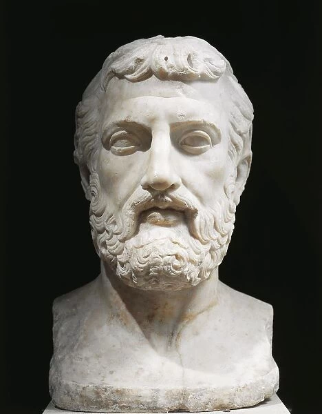 Bust of Zeno of Citium (333 B. C - 263 B. C. ), Greek philosopher, founder of stoicism
