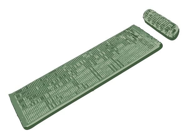 Digital illustration of lightweight foam mat