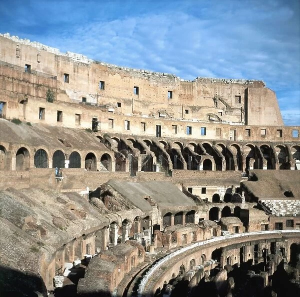 Italy, Rome, Colosseum, Ancient Roman amphitheatre