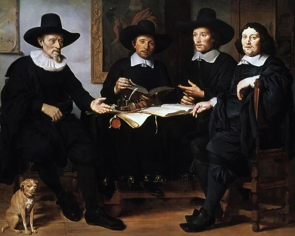 Four Officers of the Amsterdam Guild of Coopers and Winerackers, 1657. Oil on canvas