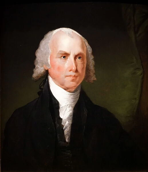 Portrait of President James Madison by Gilbert Stuart