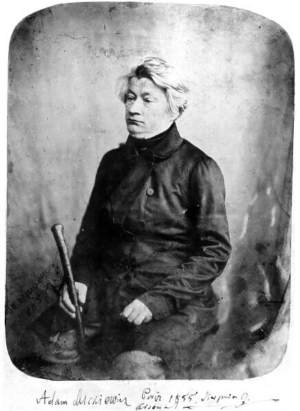 Adam Mickiewicz, 1855 (b  /  w photo)