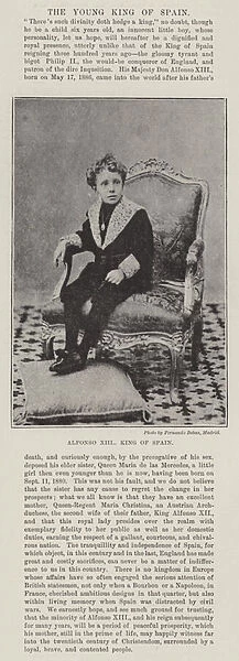Alfonso XIII, King of Spain (b  /  w photo)