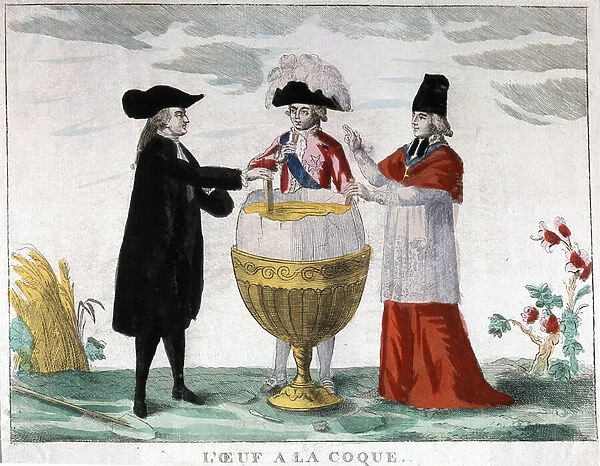Allegory of Privileges: 'L egg a la coque'in which justice