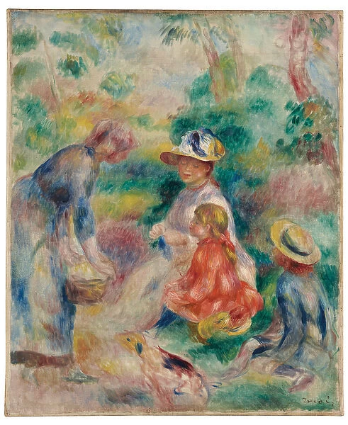 The apple seller, 1890 (oil on canvas)