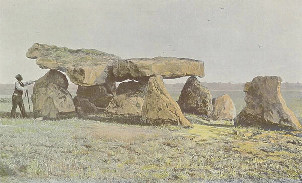Arcay, Dolmen de Rochebillaude, Cote laterals (colour photo)