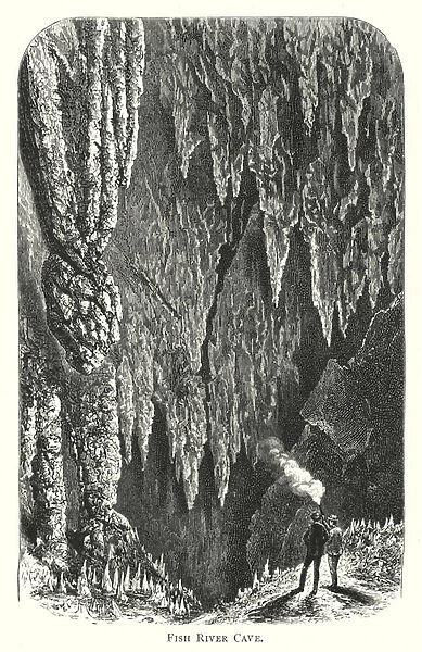 Australia: Fish River Cave (engraving)
