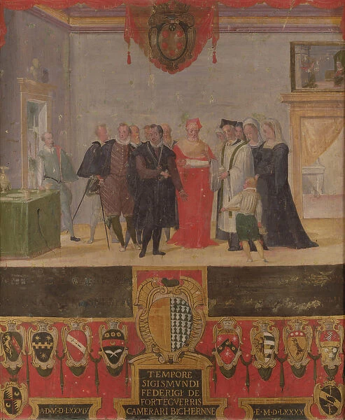 Baptism of Cosimo II de Medici 1589 (oil on panel)