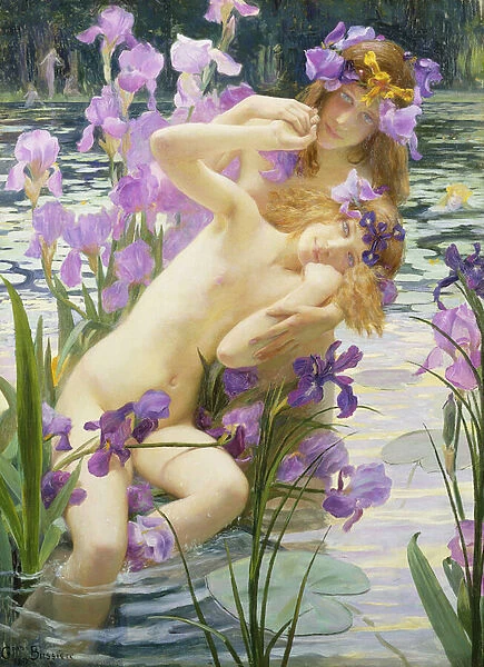 Bathing Nymphs, 1897 (oil on canvas)