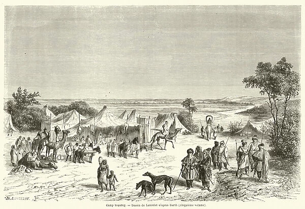 Camp touareg (engraving)