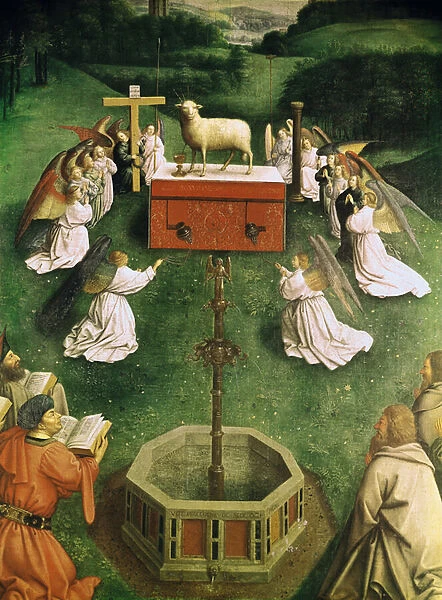 Copy of The Adoration of the Mystic Lamb, from the Ghent Altarpiece