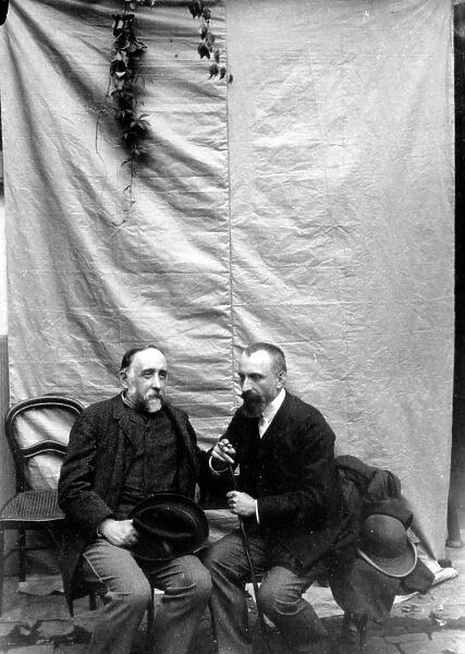 Degas with Chausson (b  /  w photo)