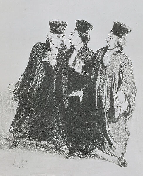 A Dispute Outside the Courtroom, from the series Les Gens de Justice c