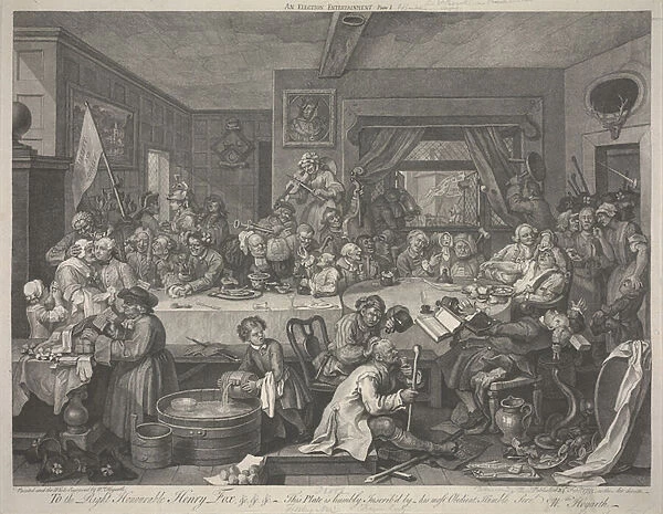 An Election Entertainment, 1755 (engraving)