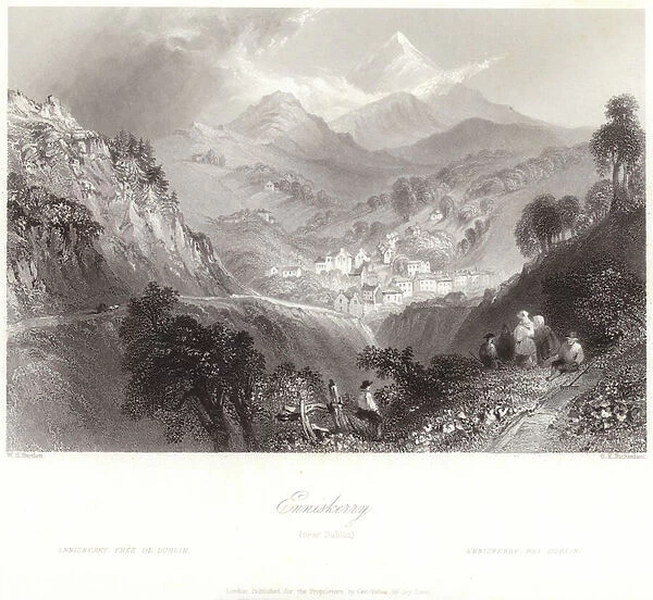 Enniskerry in County Wicklow (engraving)