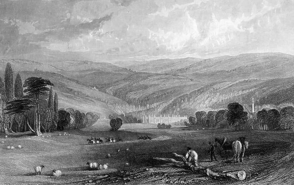 Gibside, County of Durham, engraved by T. Prior after T. Allon, 1835 (engraving)
