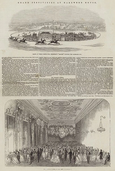 Grand Festivities at Harewood House (engraving)