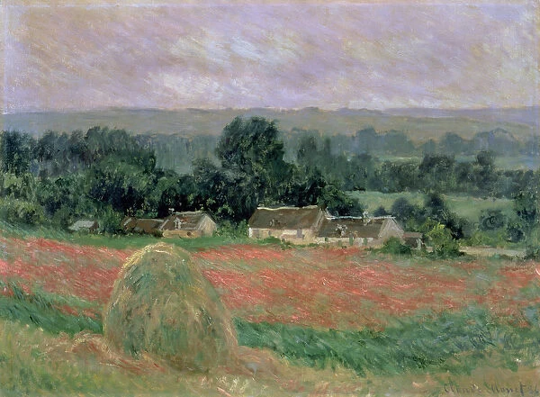 Haystack at Giverny, 1886 (oil on canvas)