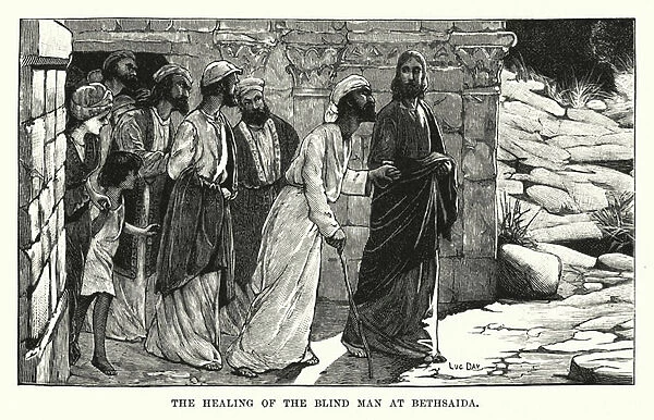 The Healing of the Blind Man at Bethsaida (engraving)