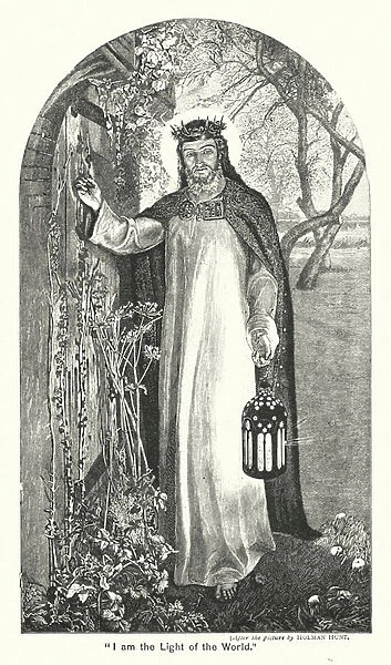 'I am the Light of the World'(engraving)
