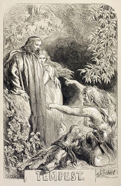 Illustration for The Tempest, from The Illustrated Library Shakespeare