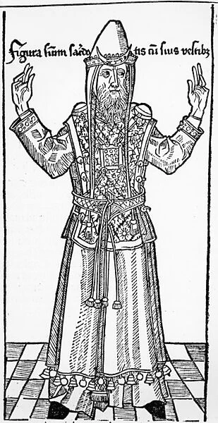 Jewish High Priest, from Liber Chronicarum by Hartmann Schedel